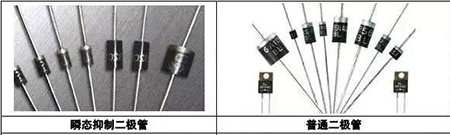 瞬態(tài)抑制二極管、普通二極管